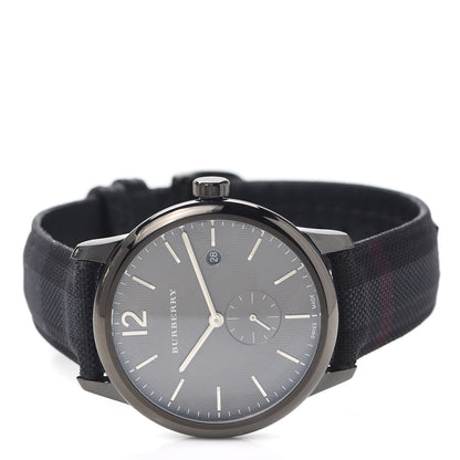 Burberry Stainless Steel Calfskin 40mm Classic Round Quartz Watch Grey BU10010 2 of 5