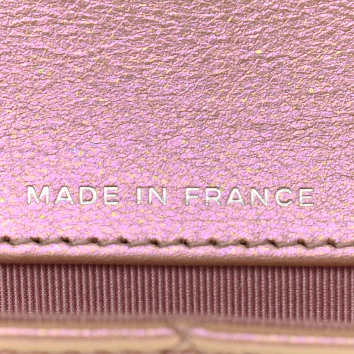 Chanel Iridescent Calfskin Quilted Glasses Case With Chain Pink 9 of 11