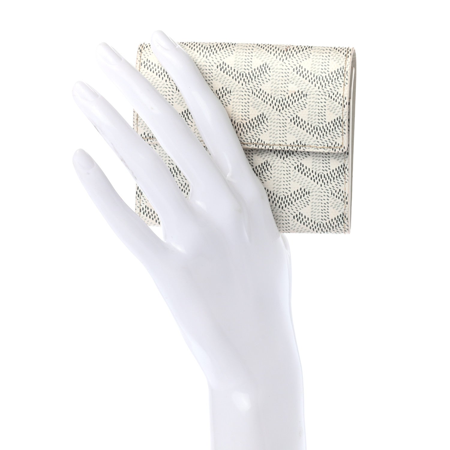 Goyard Goyardine Coin Purse Wallet White 2 of 7
