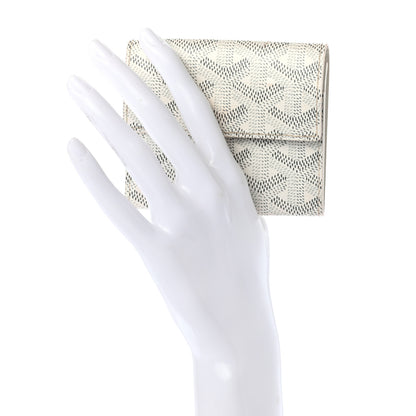 Goyard Goyardine Coin Purse Wallet White 2 of 7