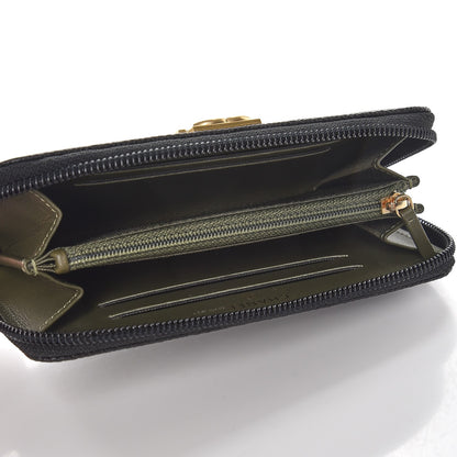 Chanel Caviar Quilted Boy Small Zip Around Wallet Black 5 of 9