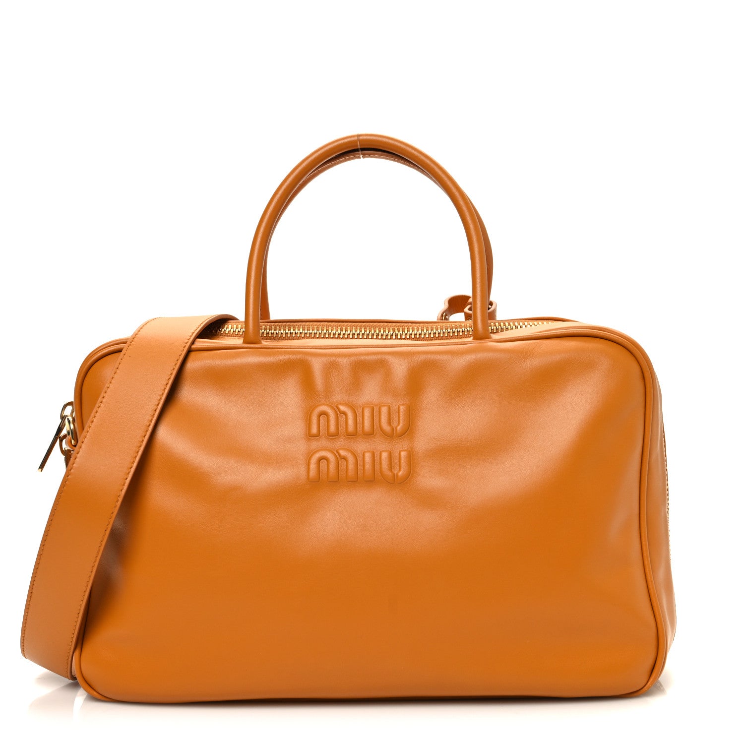 Miu Miu Soft Calf Softy Large Beau Top Handle Bag Melograno 1 of 11