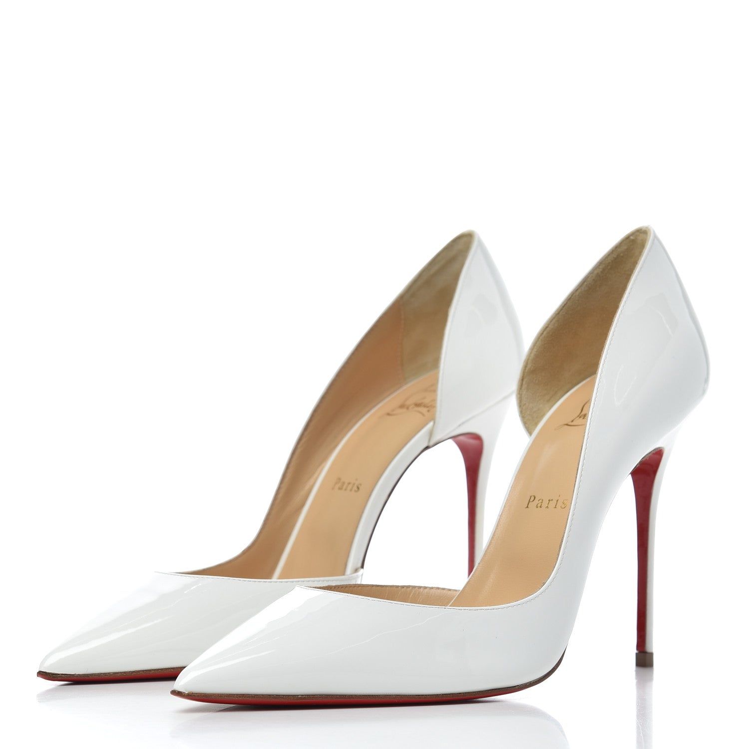 Christian Louboutin Patent Iriza 100 Pumps 40 White 3 of 11