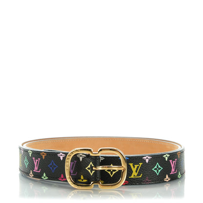 Louis Vuitton Monogram Multicolor Mini 25mm Belt 90 36 1 of 8