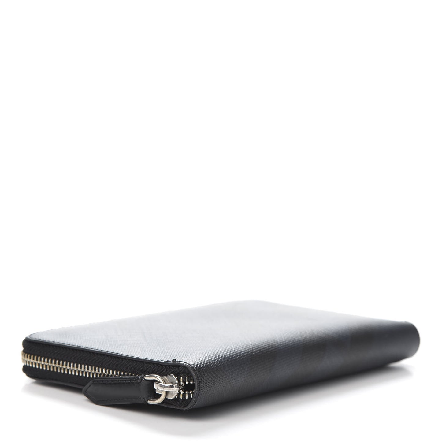 London Check Large Zip Around Wallet Charcoal