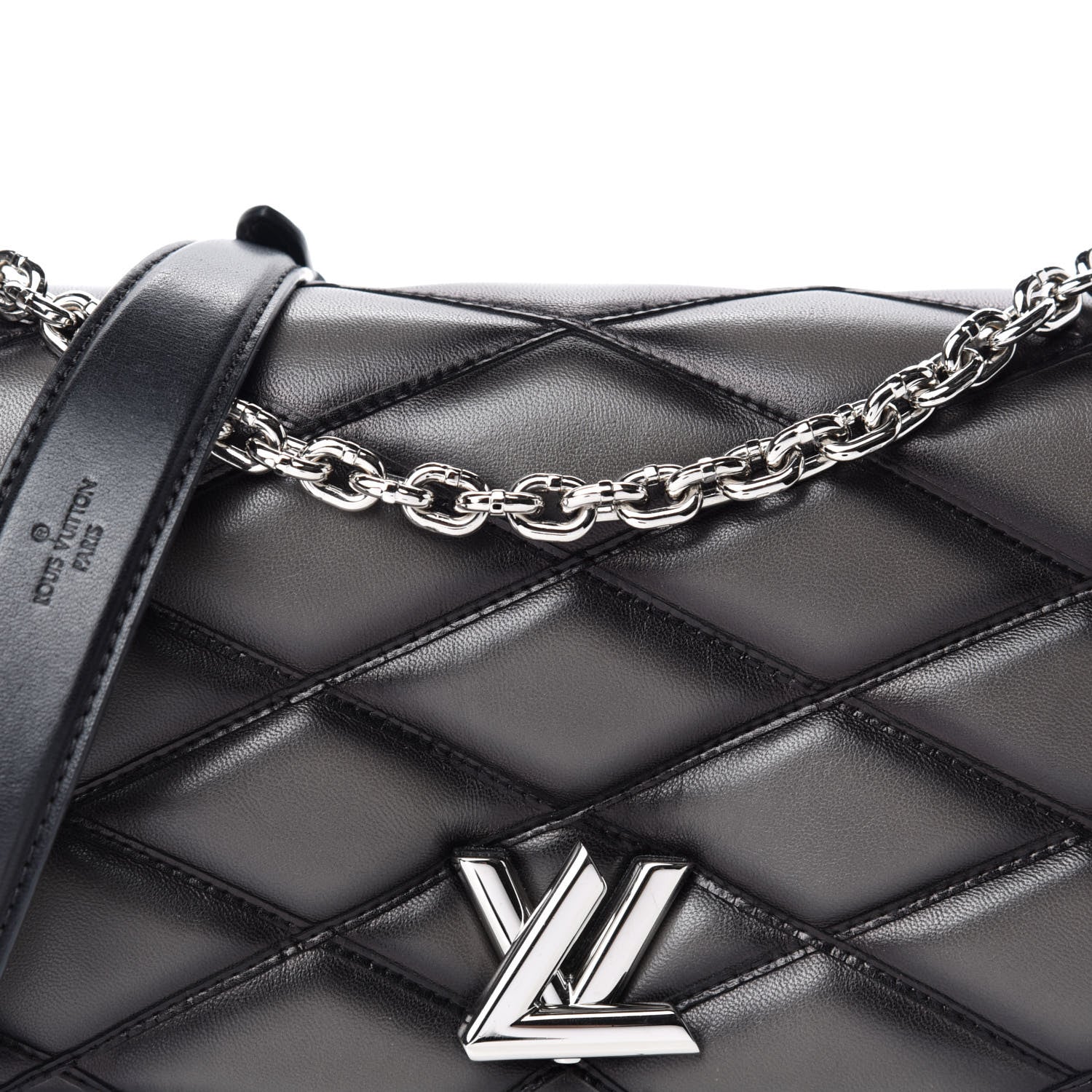 Louis Vuitton Lambskin Malletage GO-14 PM Charcoal 12 of 12