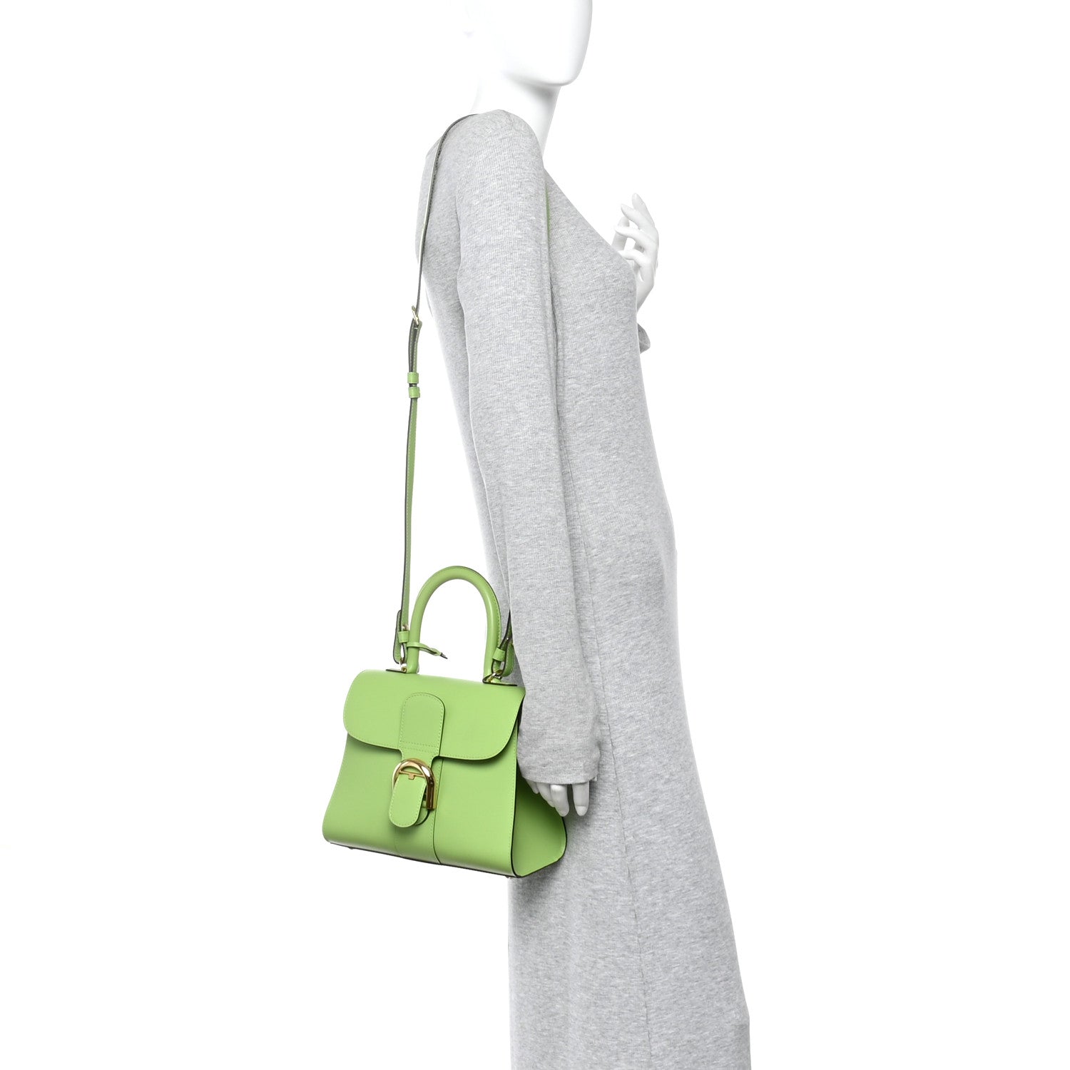 Delvaux Box Calfskin PM Brillant Satchel Aloe 1878405 – FASHIONPHILE