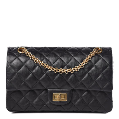 Chanel Aged Calfskin Quilted 2.55 Reissue 225 Flap Black 1 of 12