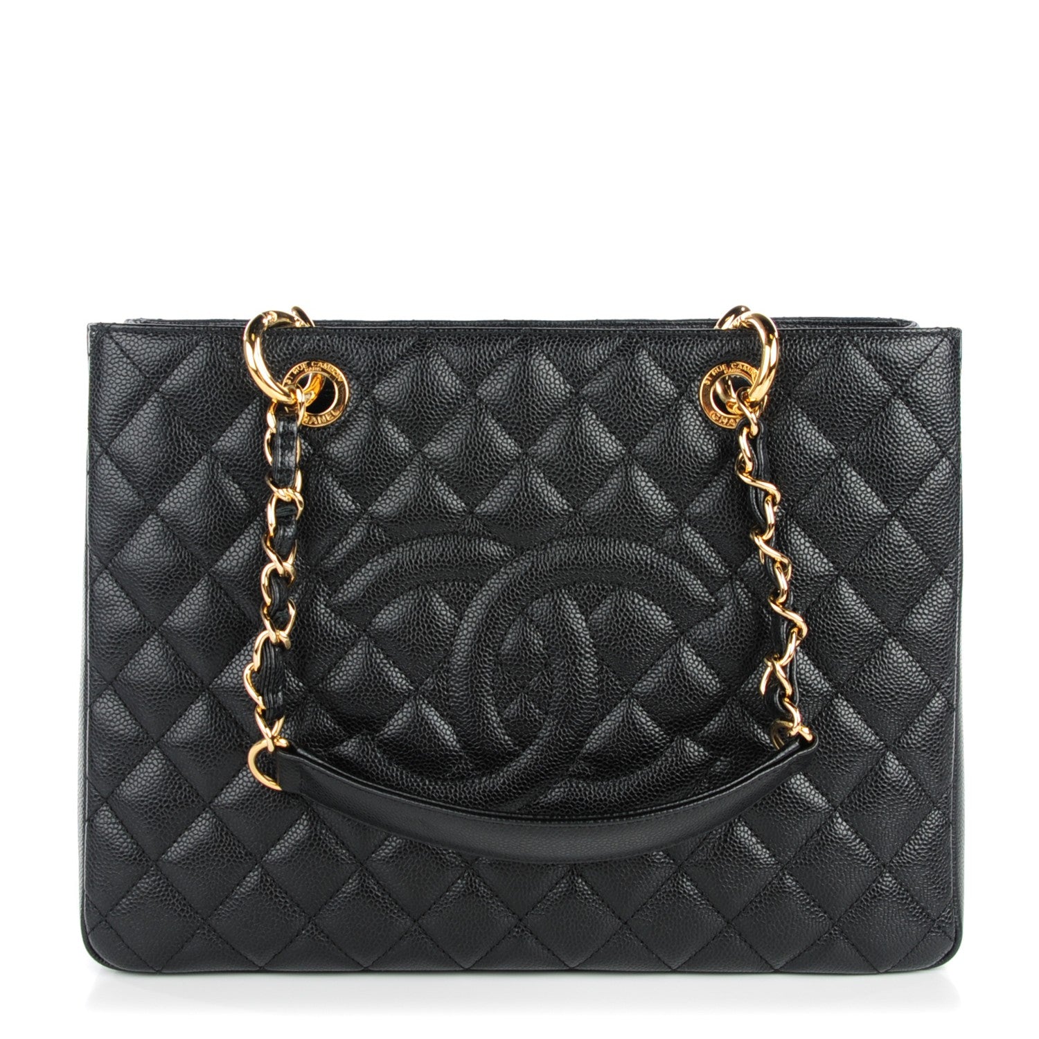 Chanel Caviar Quilted Grand Shopping Tote GST Black 1 of 7
