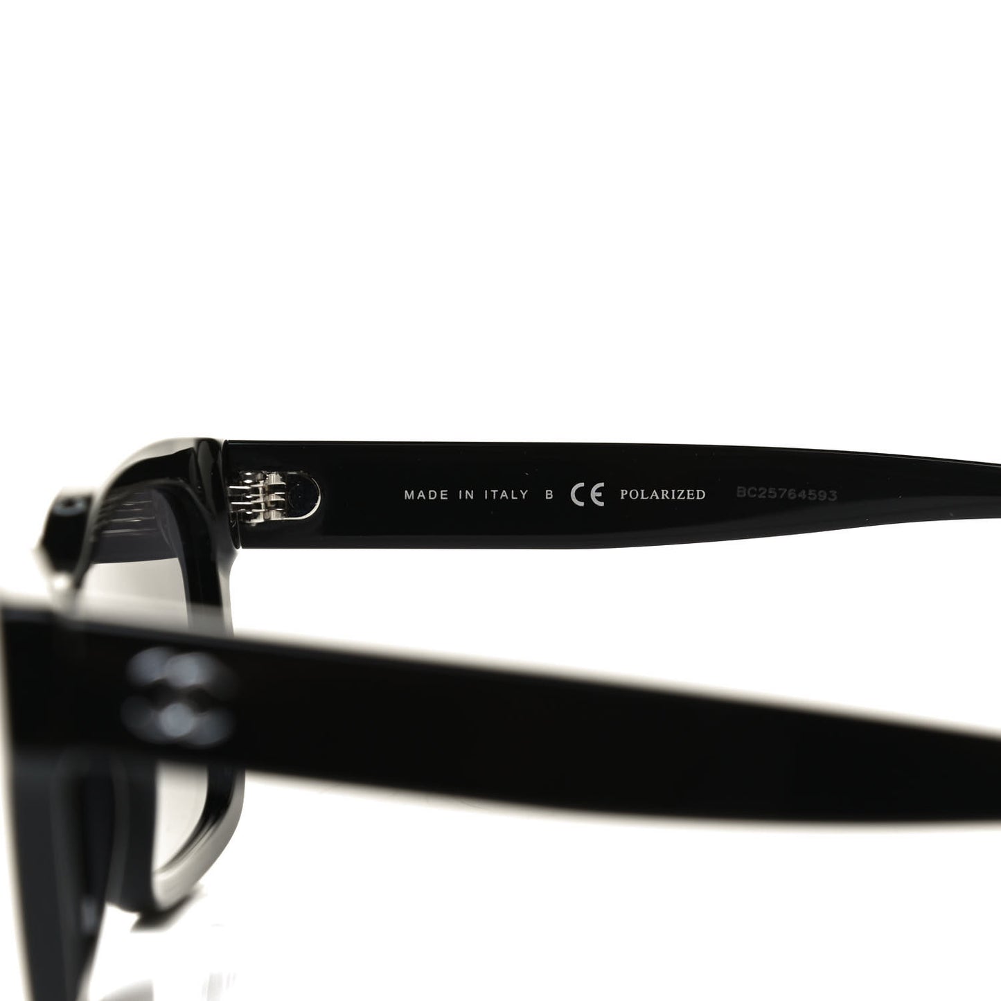 Acetate Polarized Square Sunglasses 5417 Black
