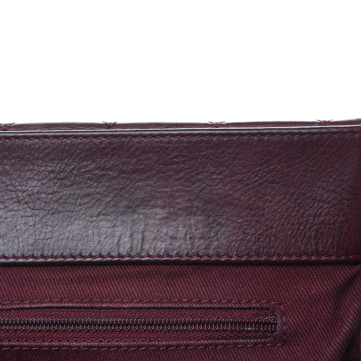 Calfskin Quilted Istanbul Accordion Flap Burgundy