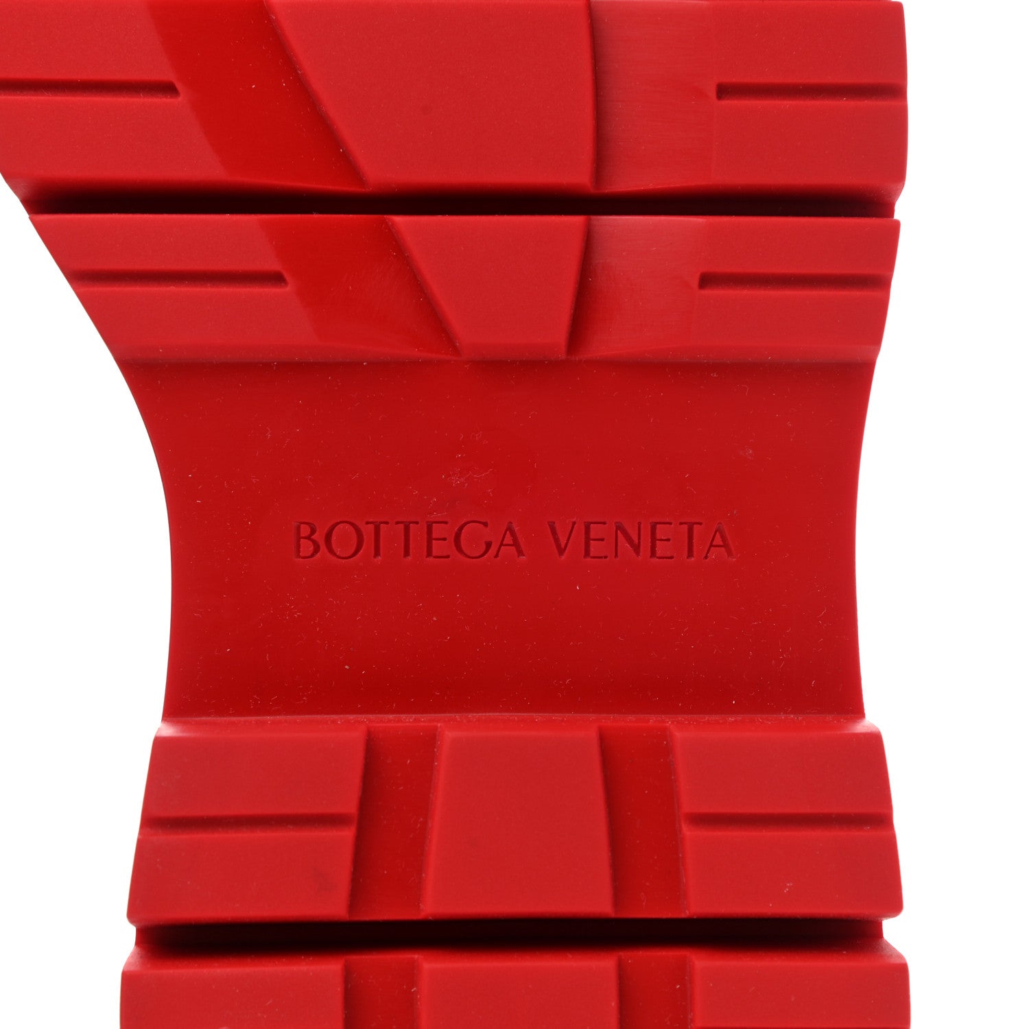 Bottega Veneta Calfskin Womens The Tire Cropped Chelsea Boots 37 Black Bright Red 6 of 7