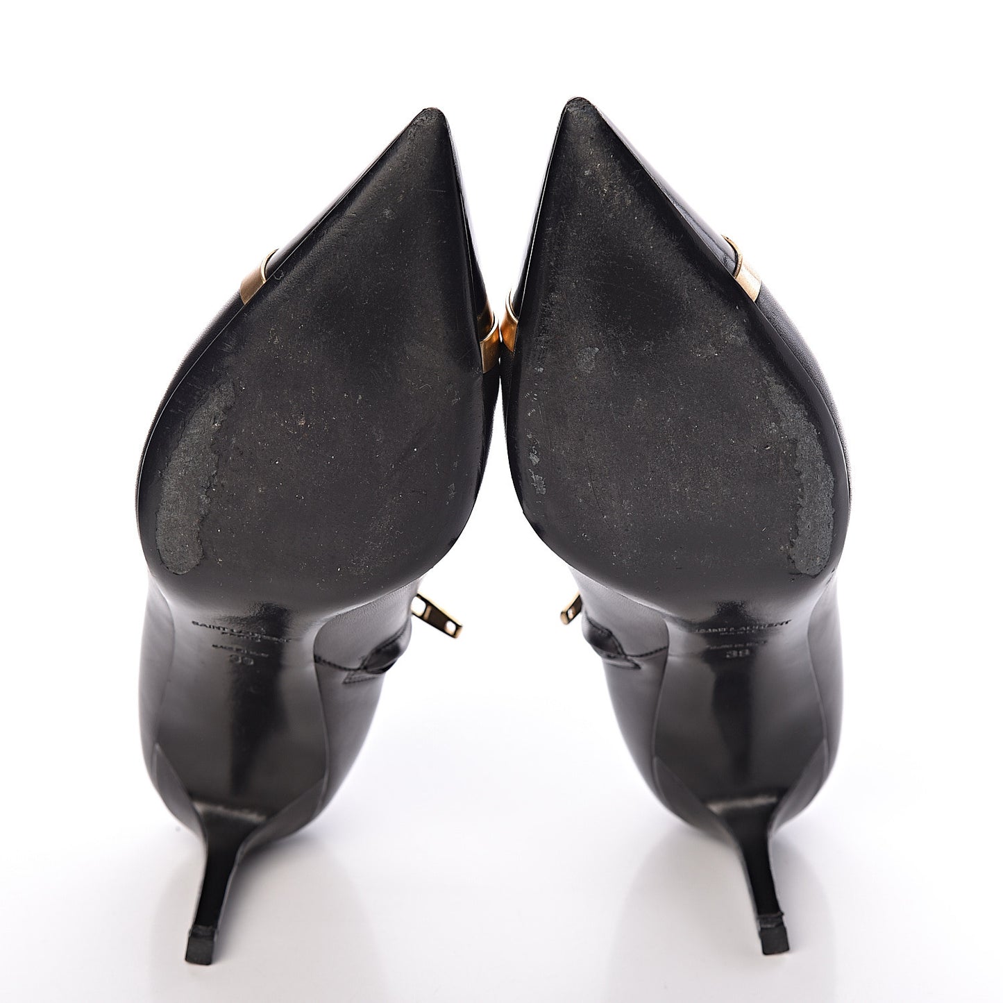 Nappa Cap Toe Ankle Boots 39 Black