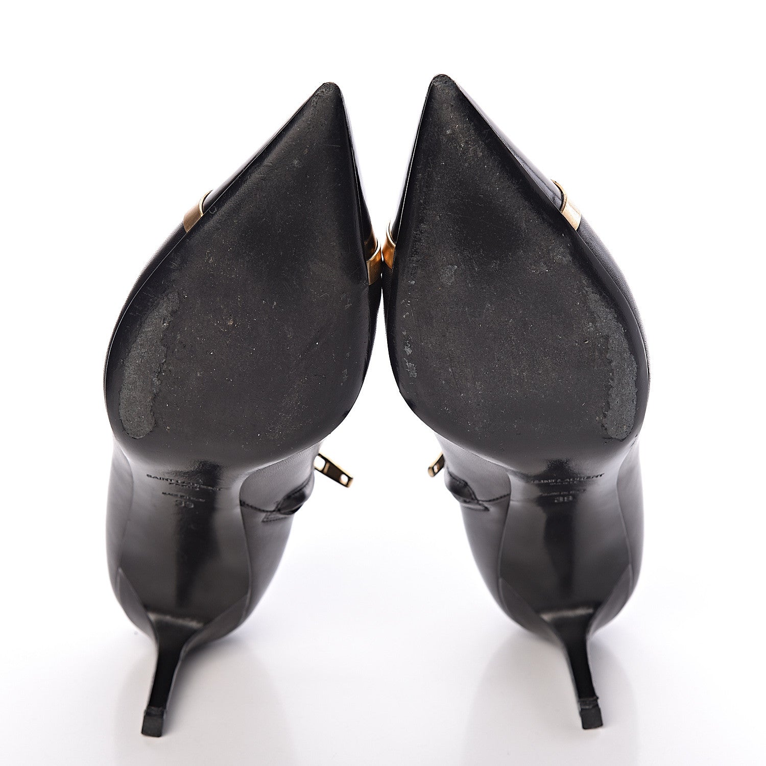 Saint Laurent Nappa Cap Toe Ankle Boots 39 Black 5 of 13