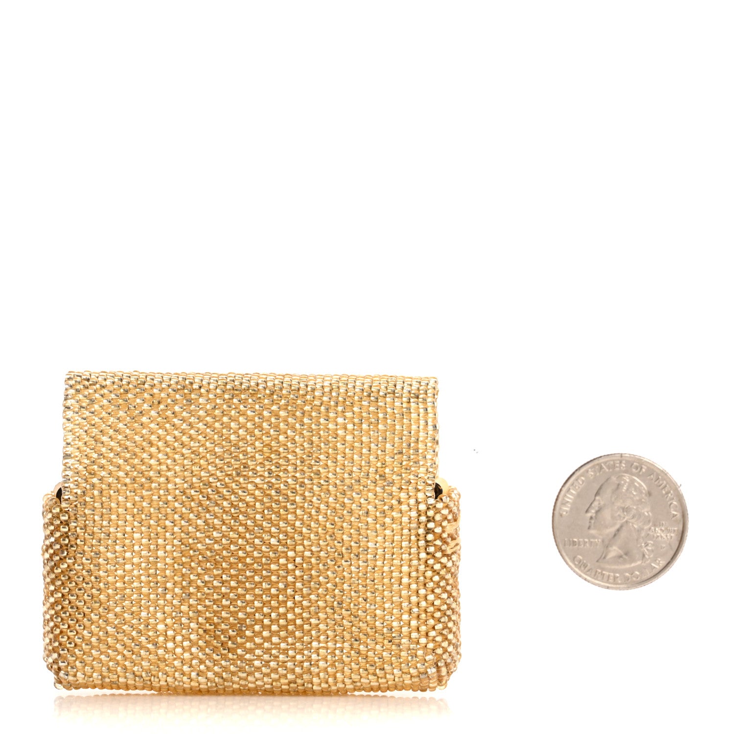 Fendi Glass Vitello King Beaded Mini Pico Baguette Charm Semolino