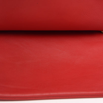 Celine Lambskin Small Trio Crossbody Bag Red 21 of 22