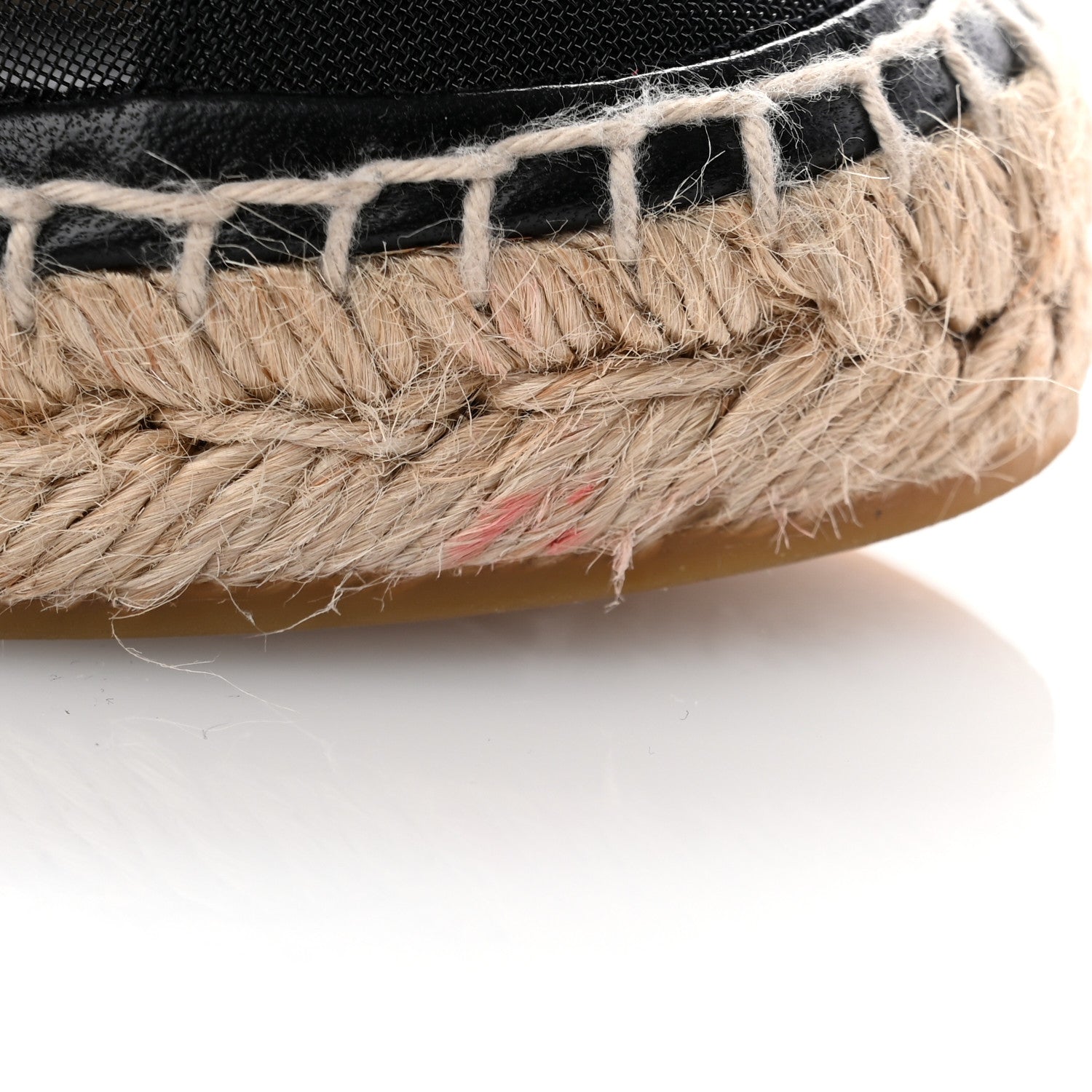 Chanel Mesh Grosgrain CC Espadrilles 38 Black 9 of 11