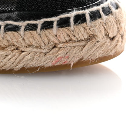 Chanel Mesh Grosgrain CC Espadrilles 38 Black 9 of 11