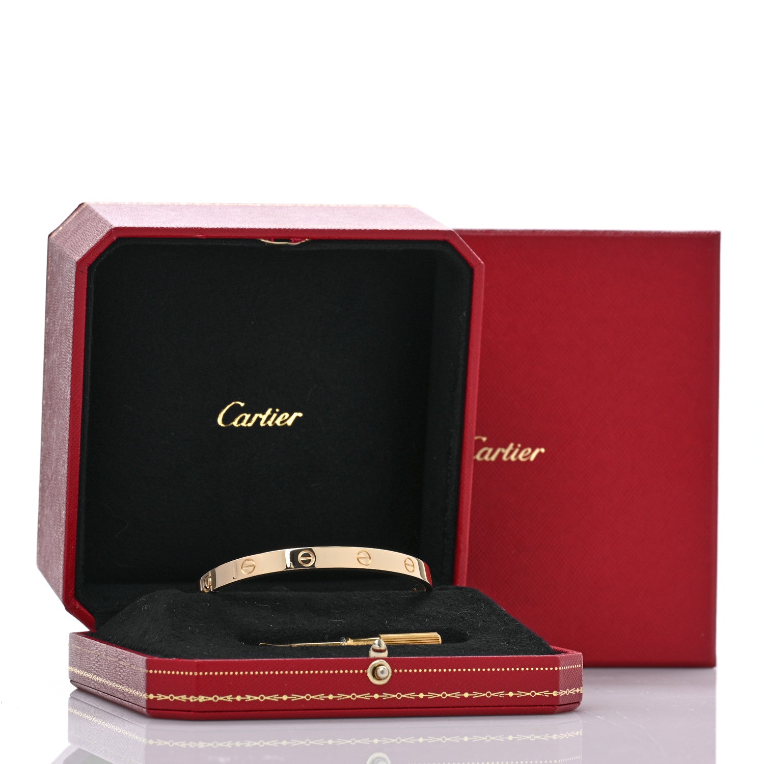Cartier 18K Yellow Gold LOVE Bracelet 19 8 of 8