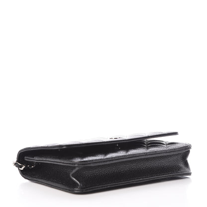 Chanel Caviar Quilted Wallet On Chain WOC Black 4 of 10
