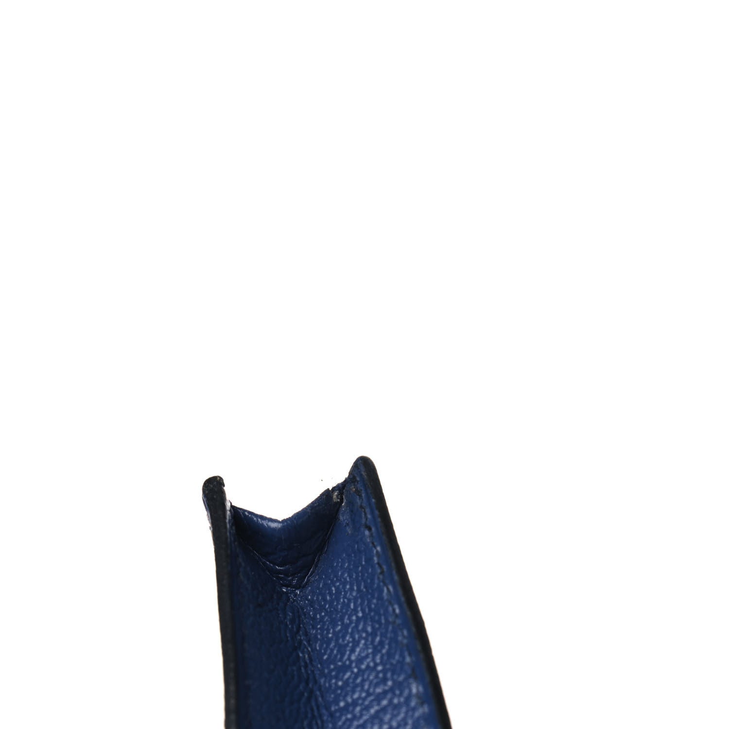 Hermes Chevre Mysore Bearn Gusset Wallet Bleu Thalassa 14 of 14