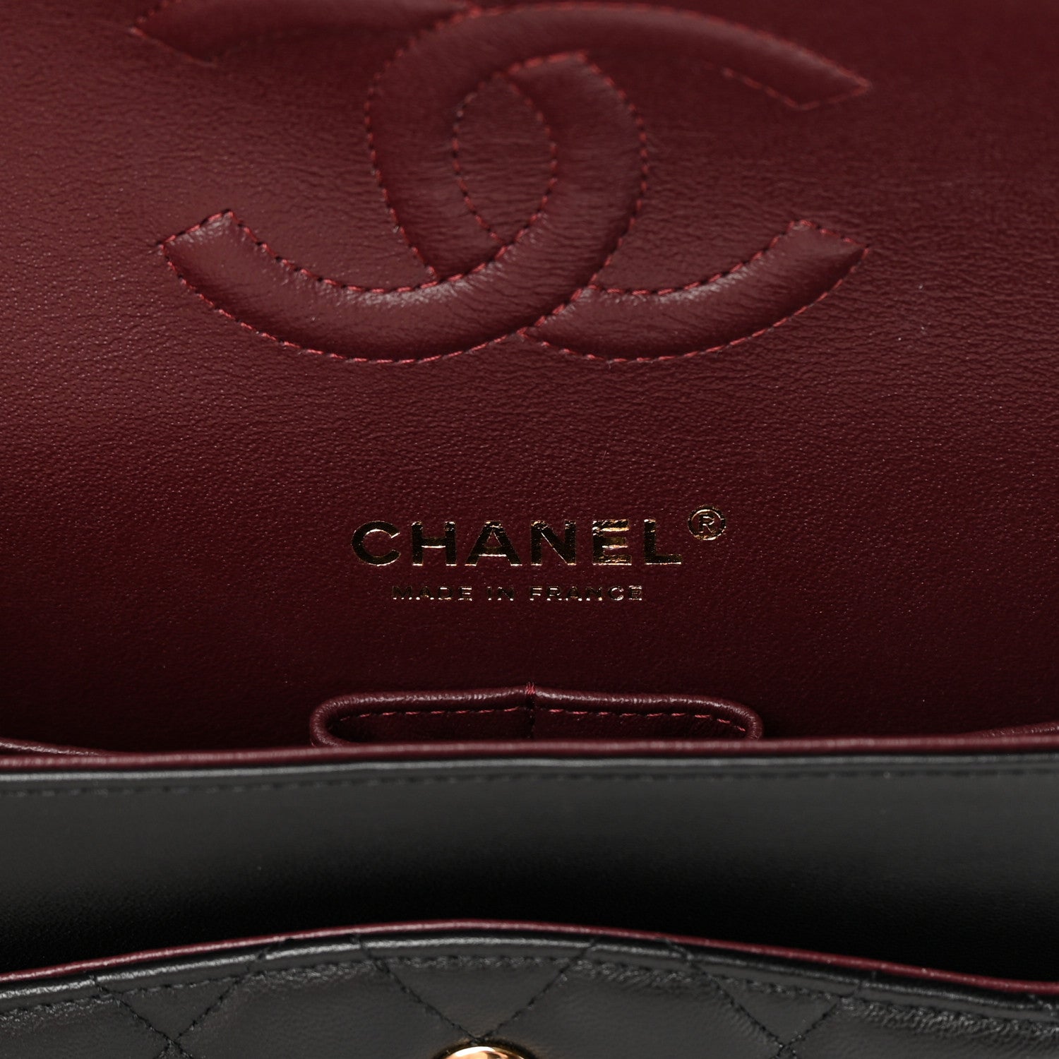 Chanel Lambskin Quilted Medium Double Flap Black 6 of 14