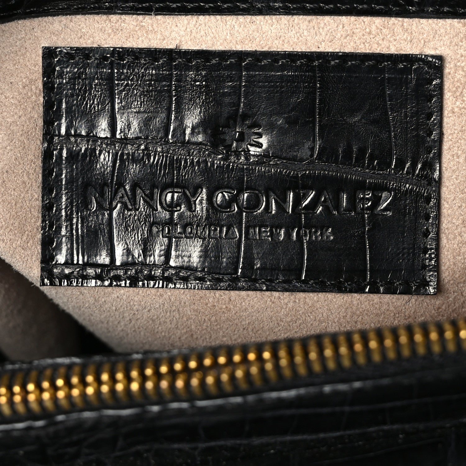 Nancy Gonzalez Crocodile Top Handle Black 6 of 8