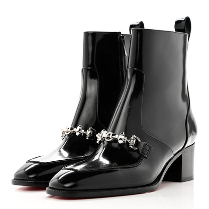 Christian Louboutin Patent Mayerswing Donna 55 Boots 40 Black 3 of 7