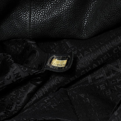 Chanel Distressed Caviar XL Coco Cabas Black 7 of 8