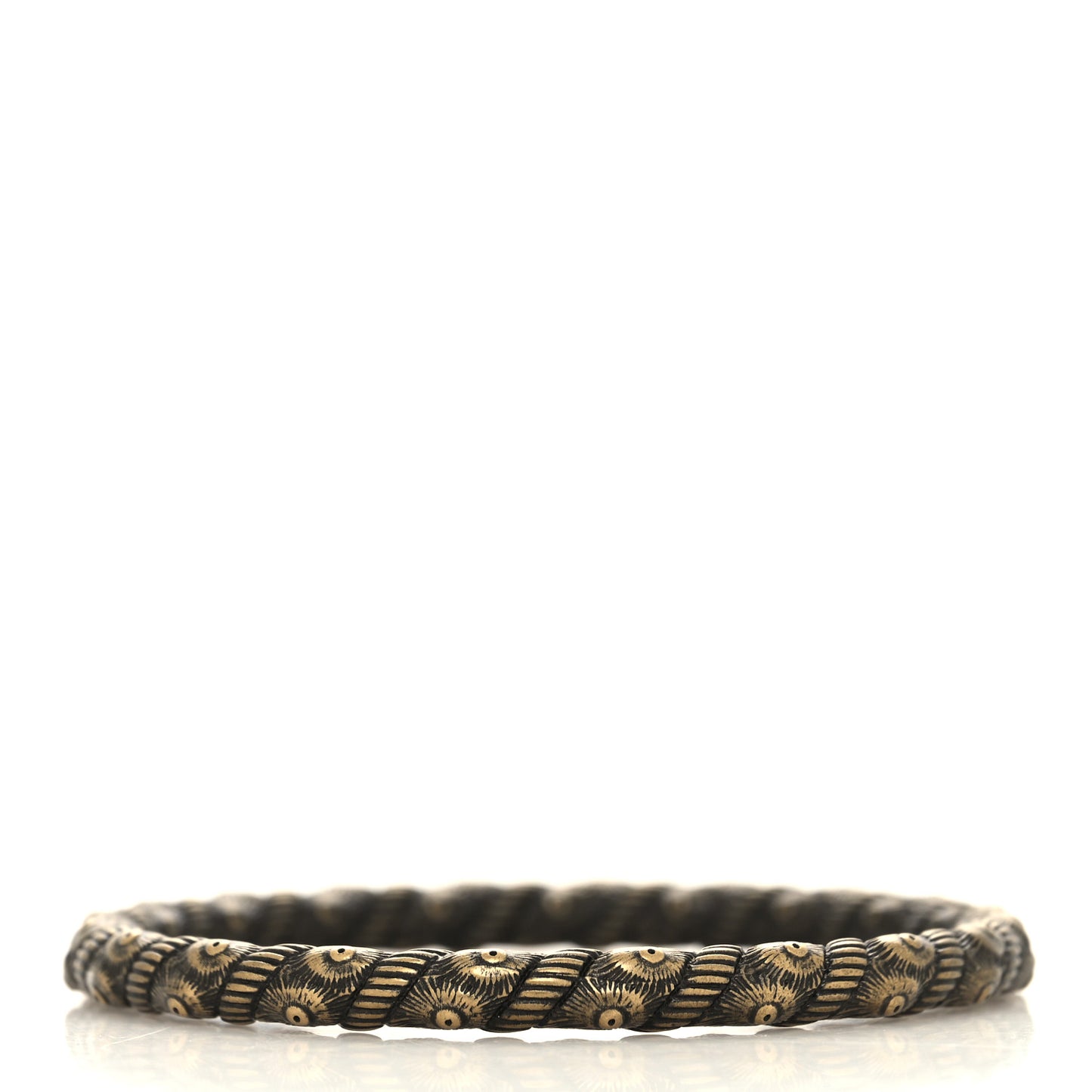 Twist Bangle Bracelet Brass