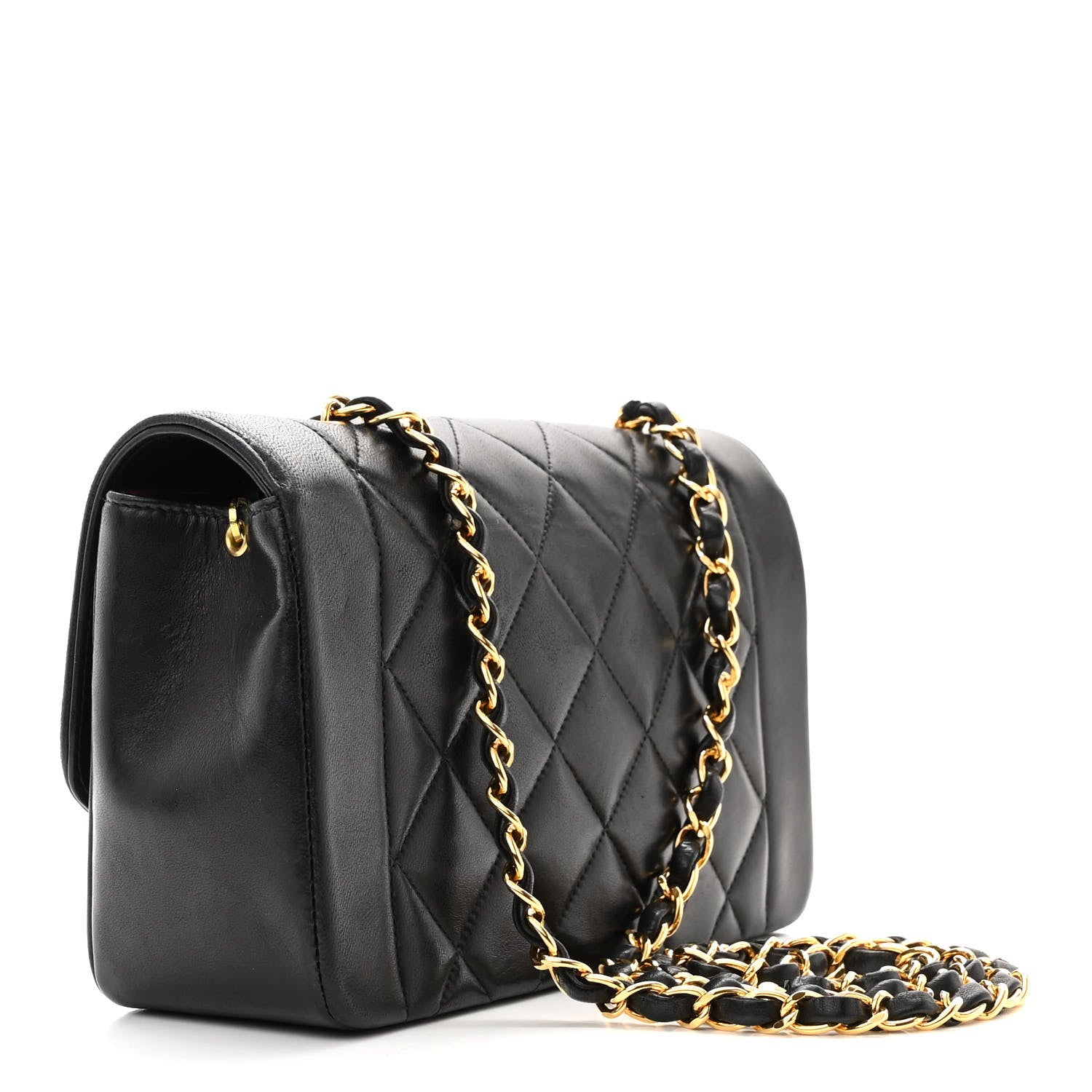 Chanel Lambskin Quilted Small Single Flap Black 3 of 10