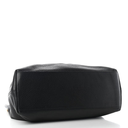 Gucci Pebbled Calfskin Medium Soho Chain Shoulder Bag Black 4 of 10