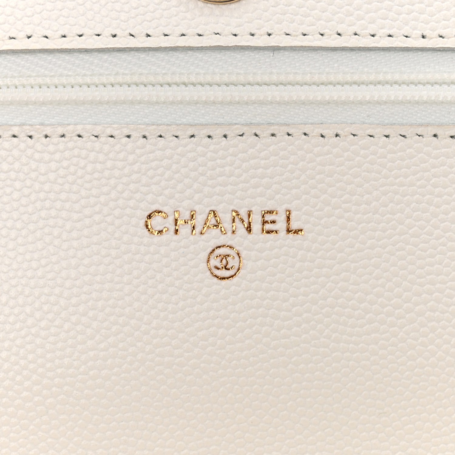 Chanel Caviar Quilted Wallet On Chain WOC White 6 of 12
