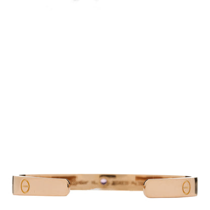 Cartier 18K Pink Gold Pink Sapphire LOVE Cuff Bracelet 16 2 of 4