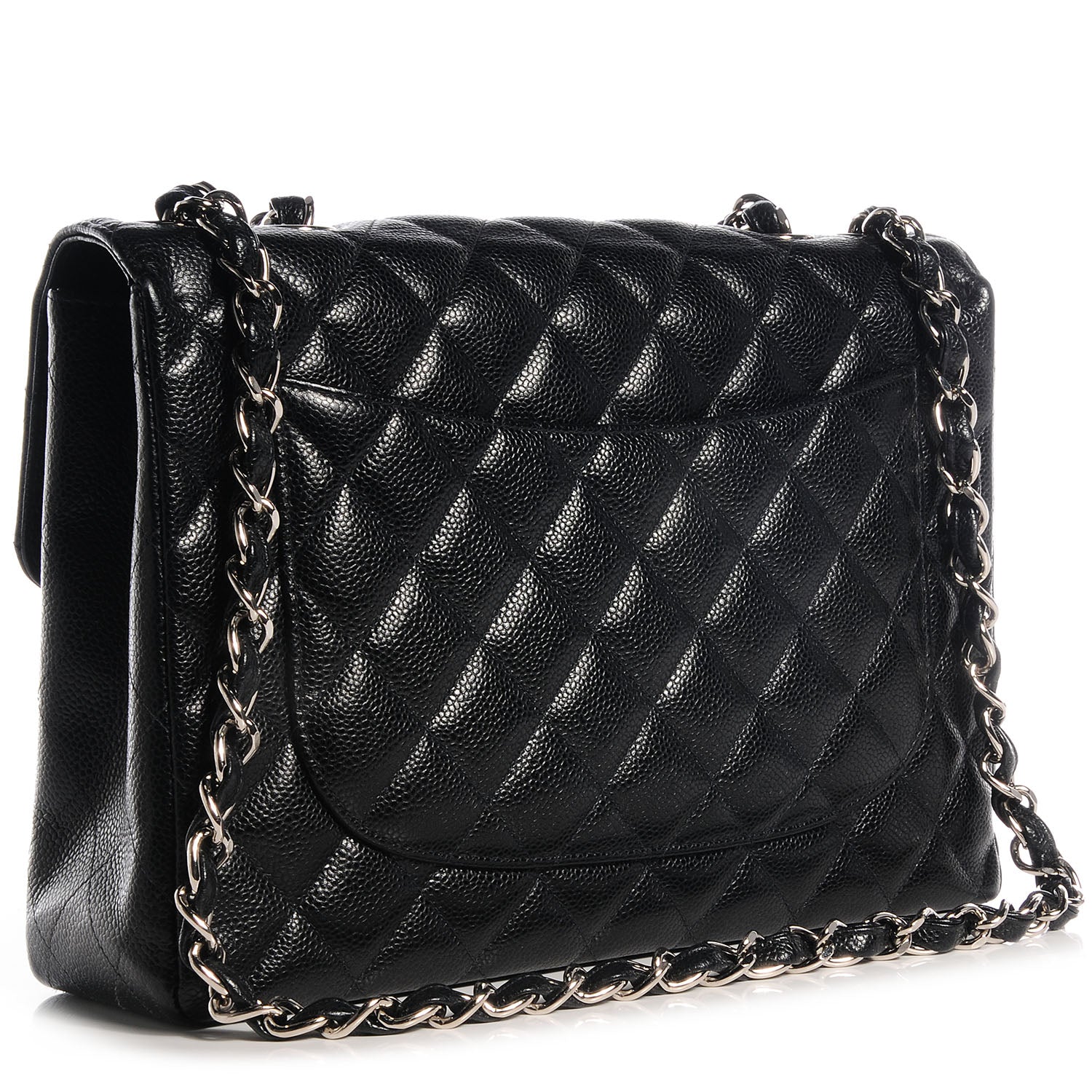 Chanel Caviar Jumbo Single Flap Black 3 of 9