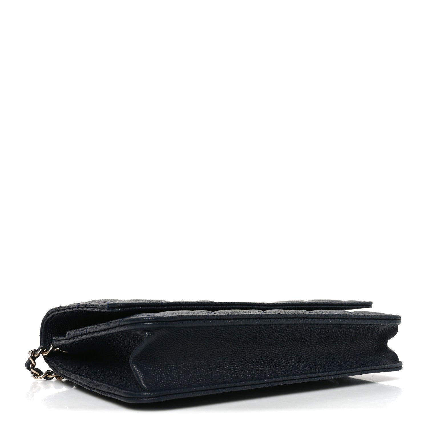 Chanel Caviar Quilted Wallet on Chain WOC Navy Blue 4 of 12