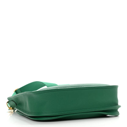 Hermes Taurillon Clemence Evelyne III PM Vert Vertigo 3 of 9