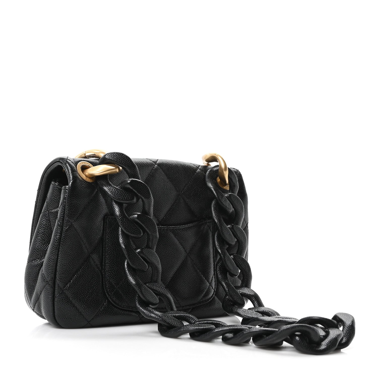 Chanel Caviar Quilted Funky Match Mini Flap Black 3 of 10