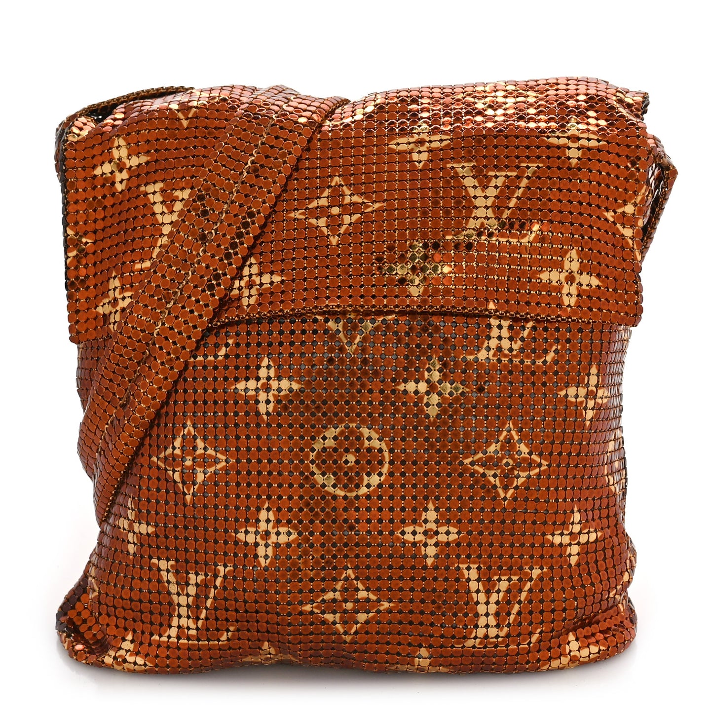 Monogram Mesh Metal Frances Gold