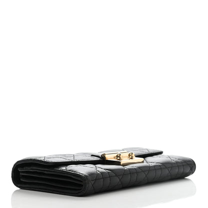 Christian Dior Lambskin Cannage Miss Dior Chain Wallet Black 3 of 13