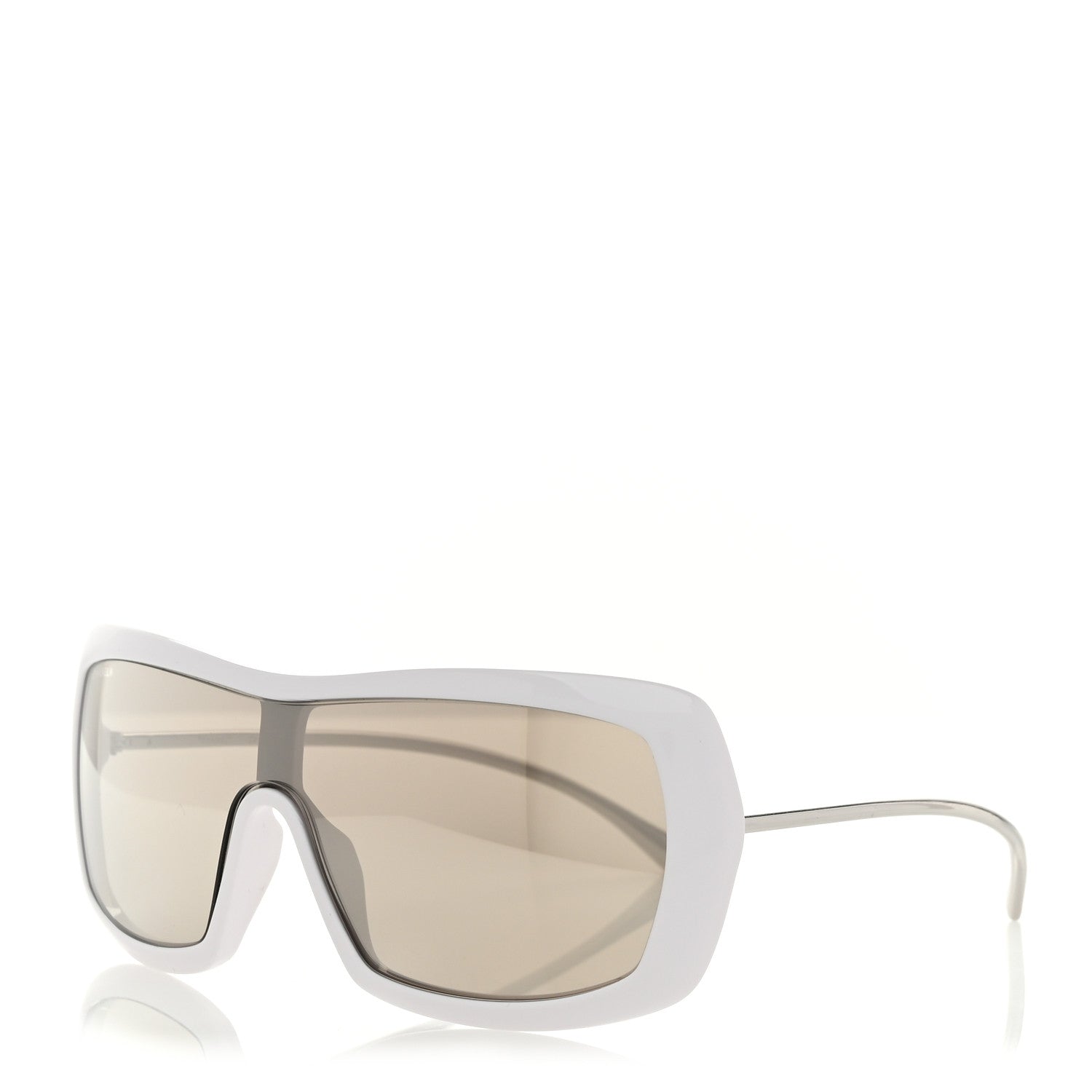 Chanel Acetate Metal Shield Sunglasses 71336A White 1 of 8