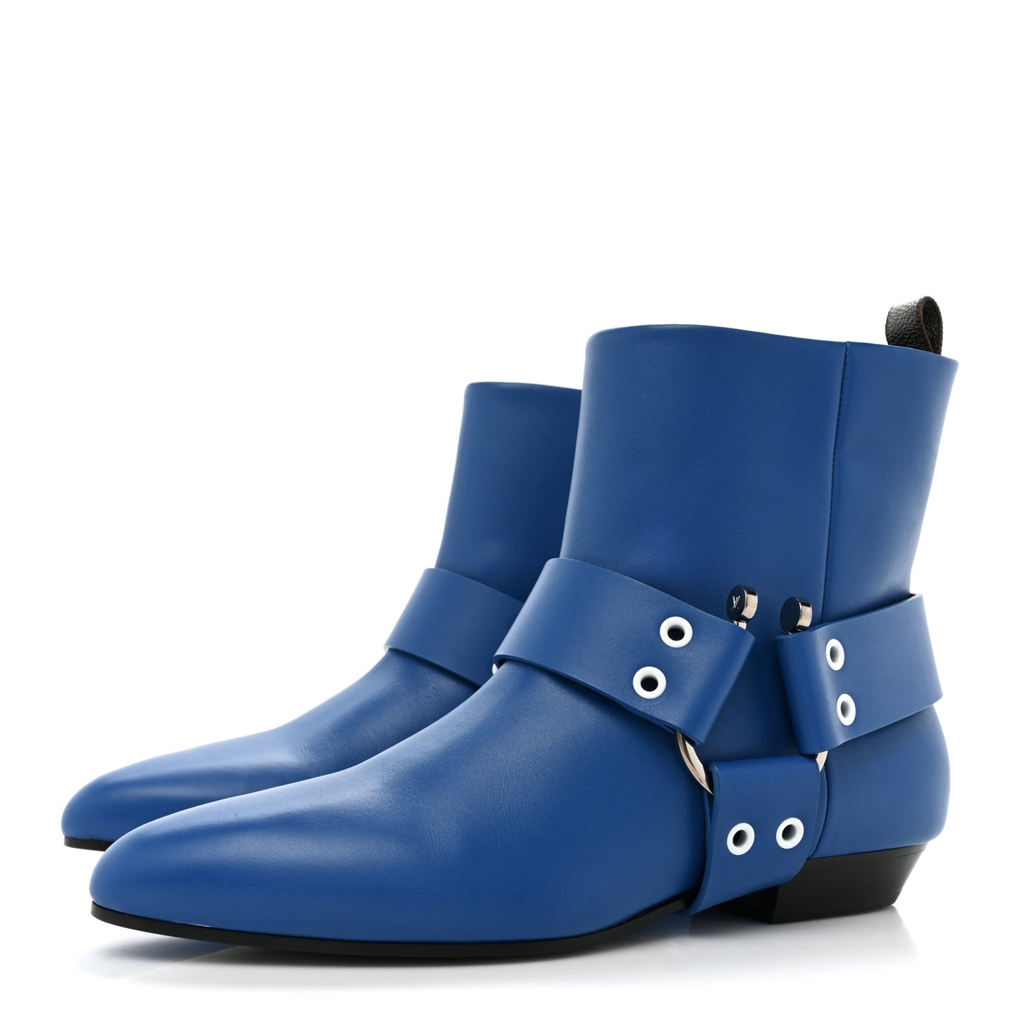 Calfskin Rhapsody Ankle Boots 40 Blue