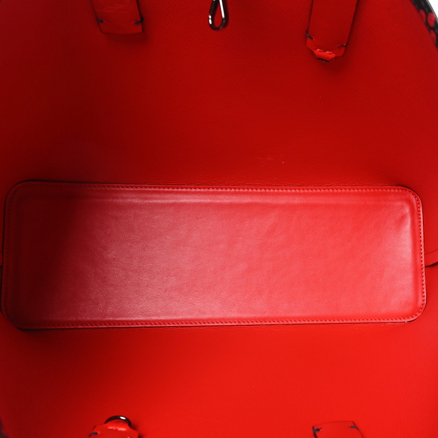 Perforated Calfskin Degrade Small Loubinthesky East West Cabata Tote Black Red