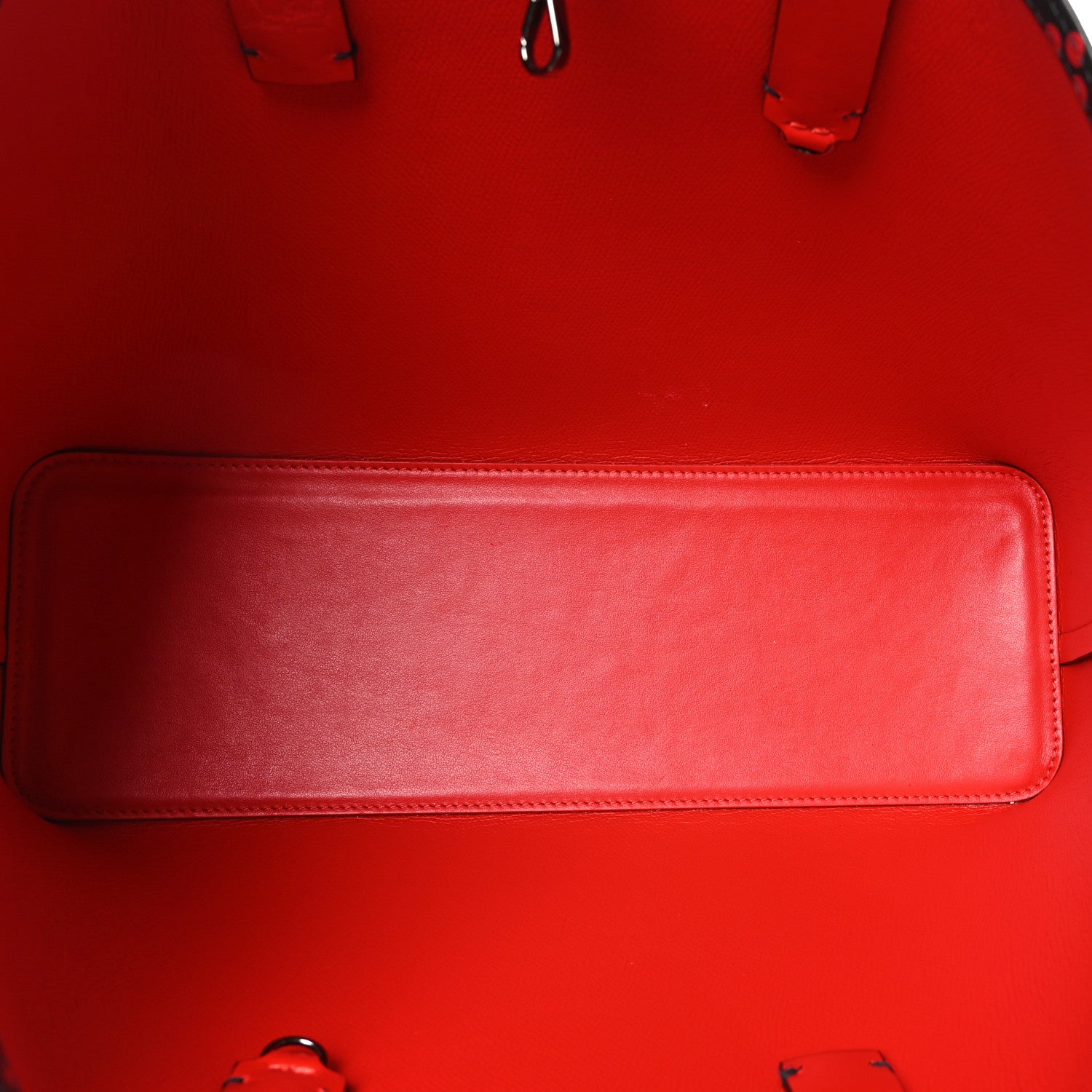 Christian Louboutin Perforated Calfskin Degrade Small Loubinthesky East West Cabata Tote Black Red 6 of 11