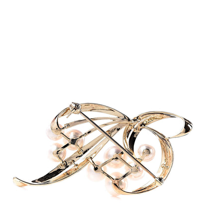 Mikimoto 14K Yellow Gold Akoya Pearl 5.5-7.5mm Leaf Pin Brooch 3 of 4
