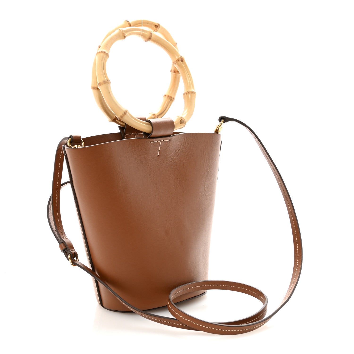 Miu Miu Nappa City Sport Bucket Bag Cognac 4 of 10