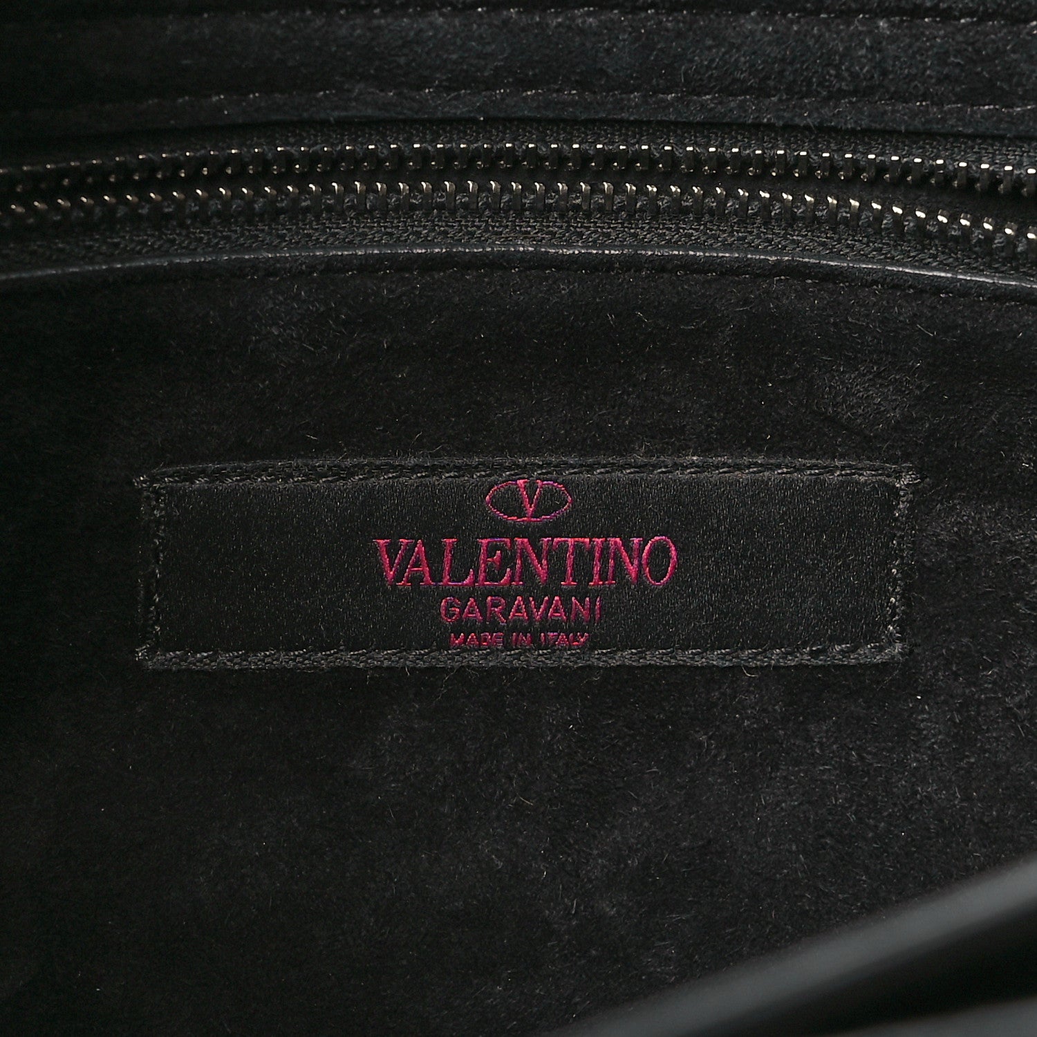 Valentino Garavani Pebbled Calfskin Onyx Medium Guitar Strap Rockstud Rolling Flap Love Blade Saddle Bag  Black 6 of 9