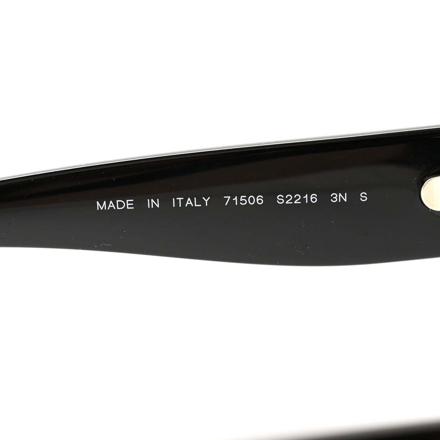Acetate Rectangle Logo Sunglasses 71506A Black Gold