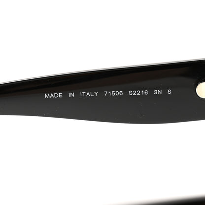 Chanel Acetate Rectangle Logo Sunglasses 71506A Black Gold 6 of 8
