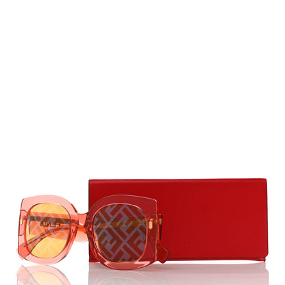 Fendi Acetate Square Sunglasses FF0436/G/S Pink 8 of 8